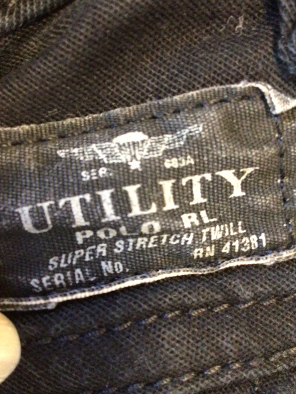 polo ralph lauren cargo pants black size 6 zip ankle stretch utility military - Picture 14 of 16